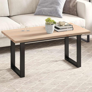 Blat stolika, 100x50x2,5 cm, prostokątny, lite drewno sosnowe