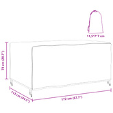 Pokrowiec na meble Gładki Czarny 172 x 113 x 73 cm 420D