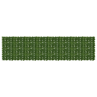 Parawan balkonowy z liśćmi zielony 400 x 100 cm