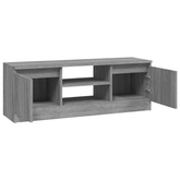 vidaXL Szafka pod TV, z drzwiczkami, szary dąb sonoma, 102x30x36 cm