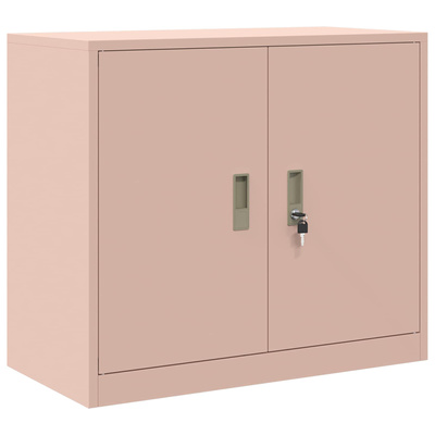 Szafka do przechowywania 2 szt. różowy 80 x 40 x 210 cm Stal