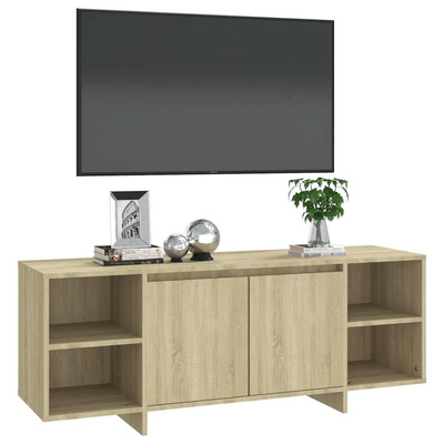 Szafka pod TV, dąb sonoma, 130x35x50 cm materiał drewnopochodny