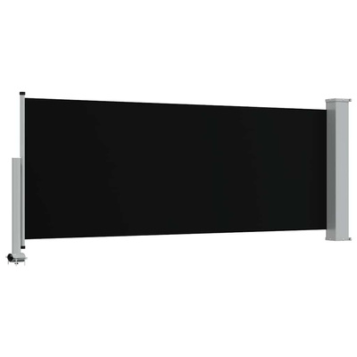 Tarasowa, zwijana markiza boczna, 120 x 300 cm, czarna