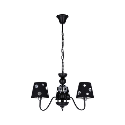 Żyrandol czarny lampa wisząca 3xE14 Batley Ledea 50203105
