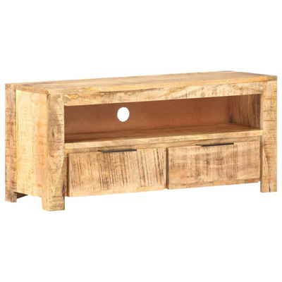 vidaXL Szafka pod TV, 90x30x40 cm, lite, surowe drewno mango