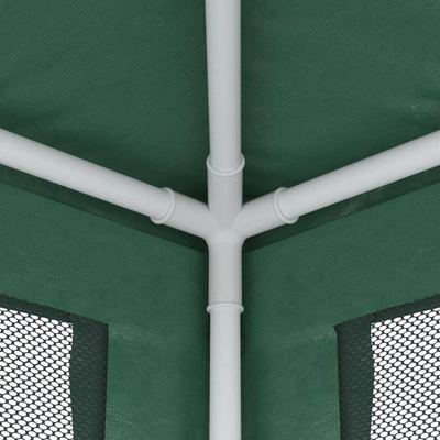 vidaXL Namiot imprezowy z 4 ścianami z siatki, zielony, 3x3 m, HDPE