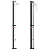 Ogrodowy prysznic solarny z końcówką prysznicową i kranem, 35 L