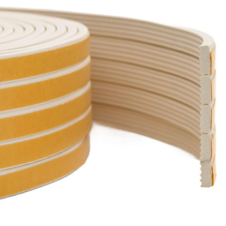 Samoprzylepna uszczelka okienna Biały 15 x 8 mm 100 m Guma EPDM