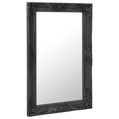 vidaXL Lustro ścienne w stylu barokowym, 50x80 cm, czarne