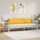 Poduszka na plecy Jasnożółty 200 x 50 cm Tkanina sztruksowa