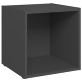 vidaXL Szafka pod TV, szara, 37x35x37 cm, materia drewnopochodny