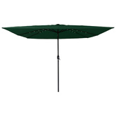 Parasolka ogrodowa Zielony 295 x 295 x 245 cm Poliester i Stal