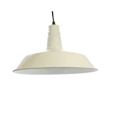 Lampa Wisząca Retro Loft Biała 36cm E27 Abruzzo Grote