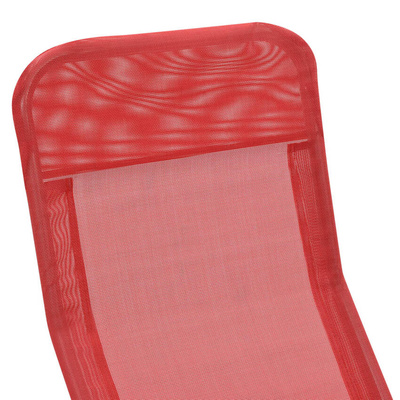 vidaXL Składane leżaki, 2 szt., textilene, czerwone