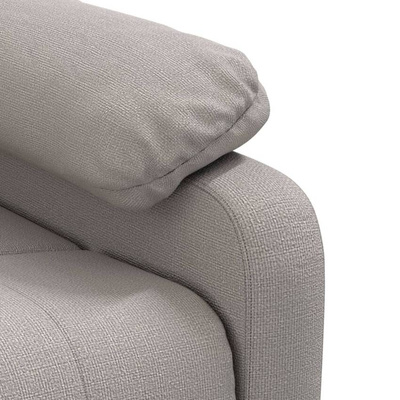 vidaXL Fotel masujący, taupe, tkanina model standard