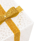 Podświetlane prezenty świąteczne, 3 szt., 64 LED, ciepła biel