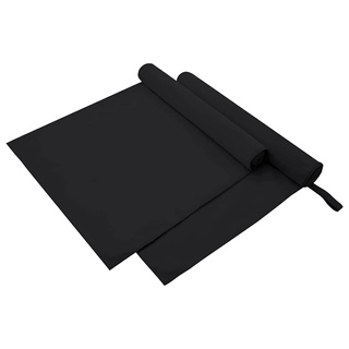 Ręczniki Sportowe 2 pcs Czarny 180 x 90 cm Poliester i poliamid