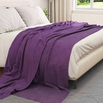 Koce narzutowe 6 pcs Fioletowy 270 x 240 cm Polar