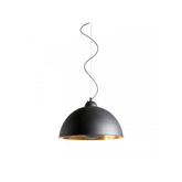 Lampa Wisząca Retro Loft Czarno Złota 40cm E27 Abruzzo Geo