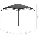 vidaXL Altana, 3x3x2,65 m, antracytowa, 180 g/m²