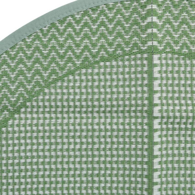 vidaXL Dywan na zewnątrz, zielony, ?120 cm, PP