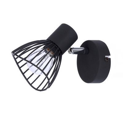 Lampa ścienna kinkiet 1X40W E14 czarny FLY 91-61881