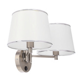 lampa ścienna kinkiet candellux ibis 2xE14 22-00890 E14 satyna