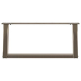 Nogi do stolika kawowego w kształcie litery U 2 szt. Naturalna stal 70x(30-31) cm Stal