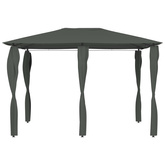 vidaXL Altana z pokryciem słupków 3x4x2,6 m, antracytowa, 160 g/m²