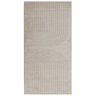 Dywany pokojowe Prostokątny GALATI Beżowy 150 x 80 cm Poliester