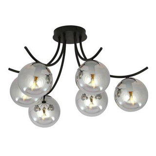 Lampa sufitowa  BOSTON 6 BLACK/GRAFIT