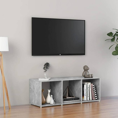 vidaXL Szafka pod TV, szarość betonu, 107x35x37 cm