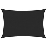 Żagiel przeciwsłoneczny, 160 g/m?, czarny, 2x2,5 m, HDPE