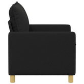 Sofa Czarny 126 x 81 x 87,5 cm tkanina