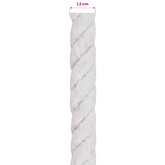 Lina Bawełniana 12 mm 25 m Biały 100% bawełna
