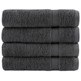 Ręczniki premium, SOLUND, 4 szt., antracytowe, 100x150 cm, 600 g/m?