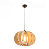 eco 2 lampa wisząca 1x40 E27 abażur drewniany