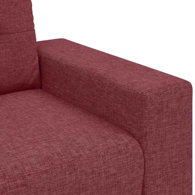 Sofa dwuosobowa, wino czerwone, 160x77x82 cm, tkanina
