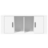 vidaXL Szafka pod TV, biała, 100x35x40 cm, materiał drewnopochodny wariant 5