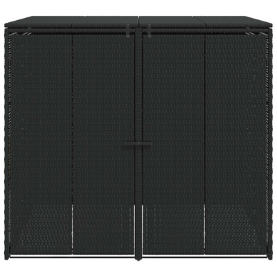 Pojemnik na śmieci 2 pcs Czarny 130 x 80 x 115 cm Polietylen