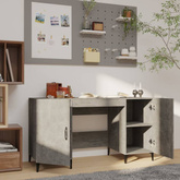 vidaXL Biurko, szarość betonu, 140x50x75 cm, materiał drewnopochodny wariant 7
