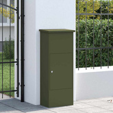 Skrzynka na przesyłki oliwkowy 44,5 x 29 x 110,5 cm Stal