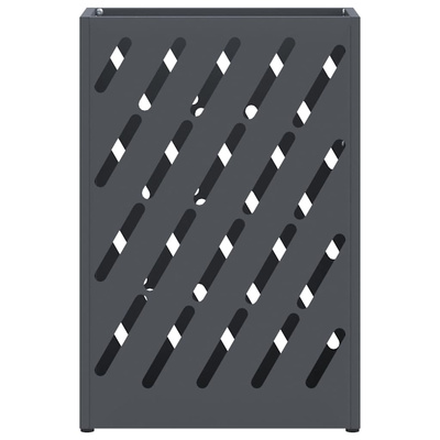 Stojak na Parasol Deszczowy antracytowy 28 x 12 x 41 cm Stal