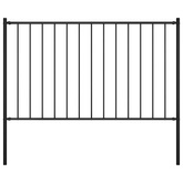 Panel ogrodzeniowy ze słupkami, kryta proszkowo stal, 1,7x1,25m