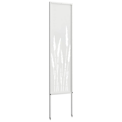 Ekran zapewniający prywatność w ogrodzie Biały 32 x 140 cm