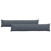 Poduszki na sofę 2 pcs Ciemnoszary 200 x 40 cm