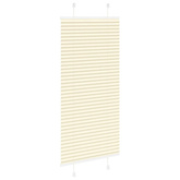 Roleta plisowana kremowa 60x150 cm Szerokość tkaniny 59,4cm
