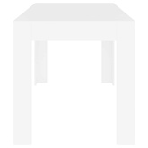 Stół jadalniany, biały, 140x74,5x76 cm, materiał drewnopochodny