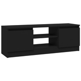 vidaXL Szafka pod TV, z drzwiczkami, czarna, 102x30x36 cm