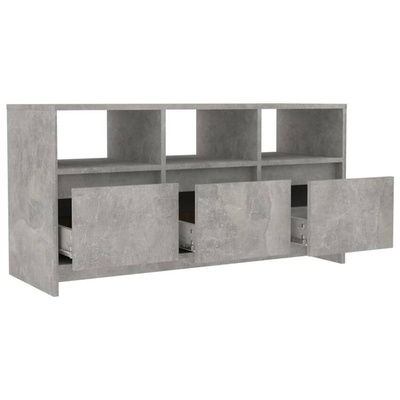 vidaXL Szafka pod TV, szarość betonu, 102x37,5x52,5 cm
